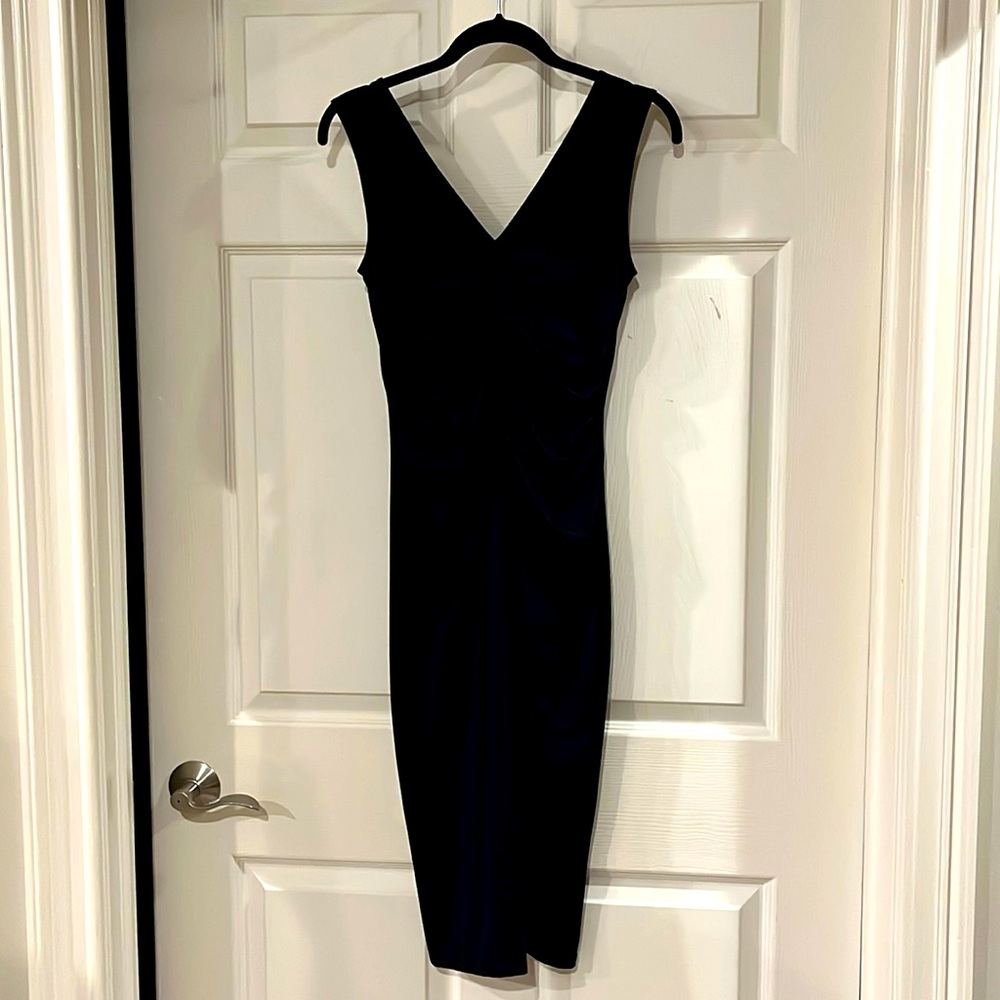 NWT Theory stunning black dress size small. Never worn. Perfect condition.
